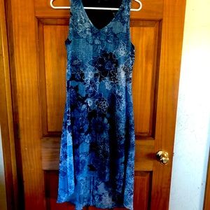 Karen Kane Navy Floral Midi Dress